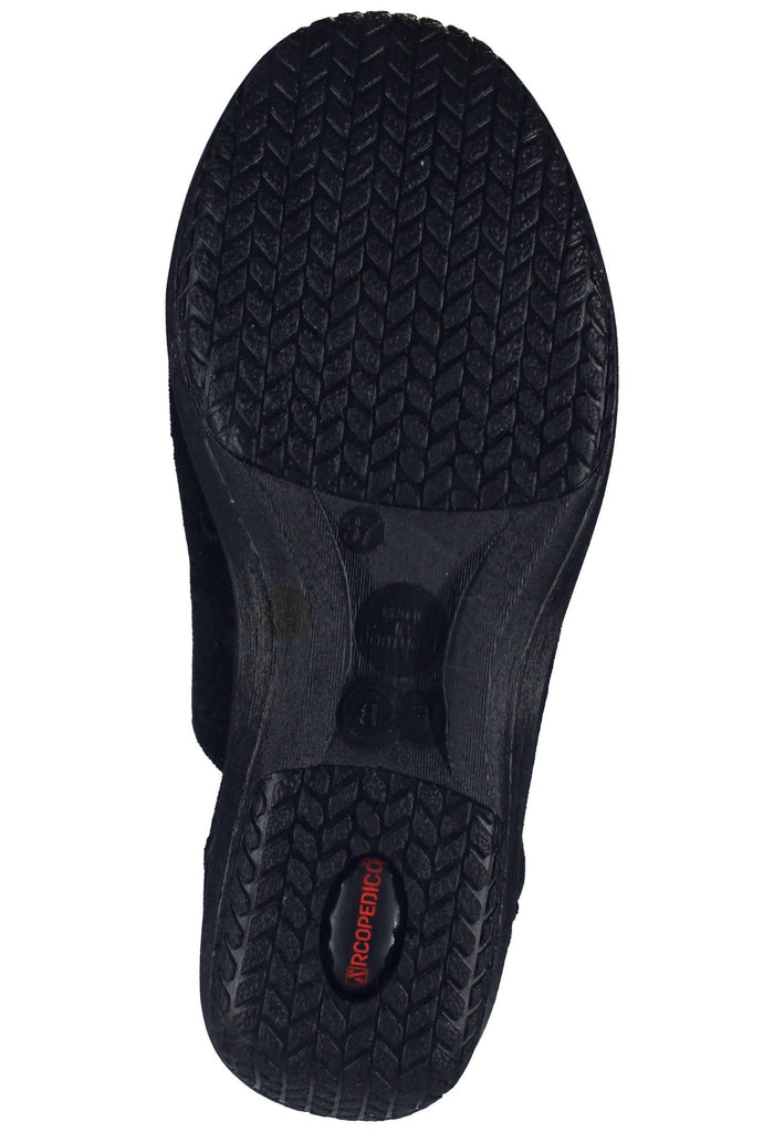 ARCOPEDICO Halbschuhe Lederimitat Schwarz