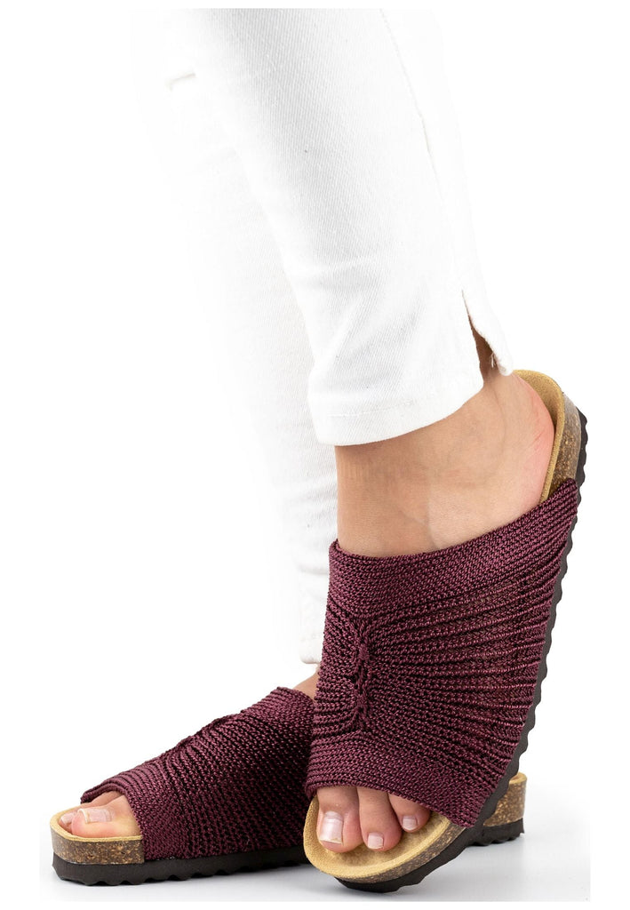 ARCOPEDICO Hausschuhe Textil Bordeaux