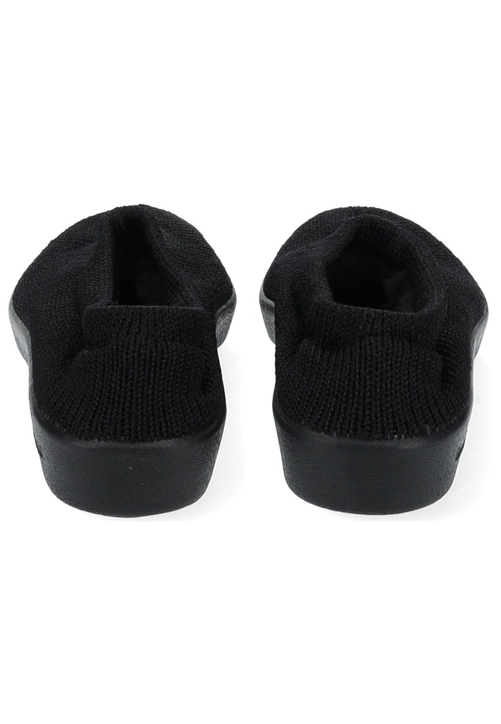 ARCOPEDICO Hausschuhe Textil Schwarz Warmfutter
