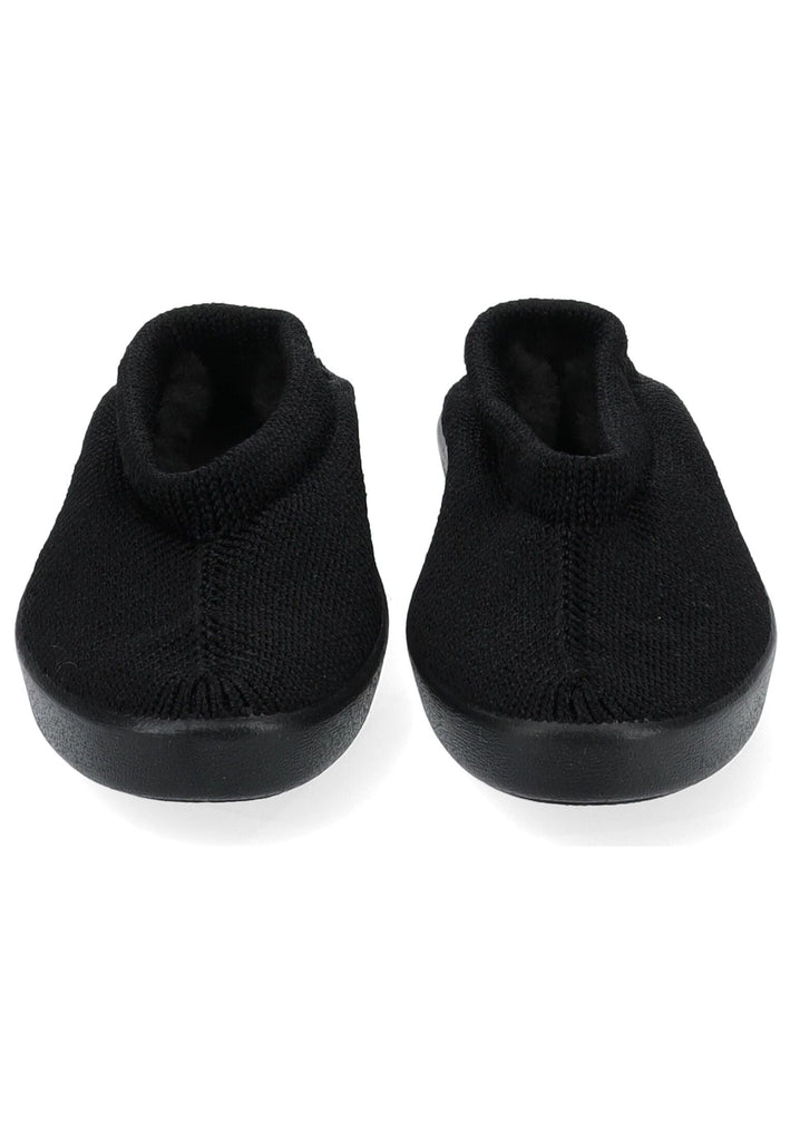 ARCOPEDICO Hausschuhe Textil Schwarz Warmfutter