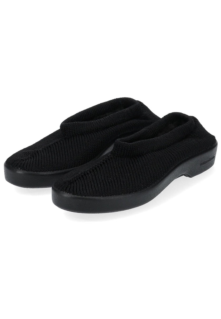 ARCOPEDICO Hausschuhe Textil Schwarz Warmfutter
