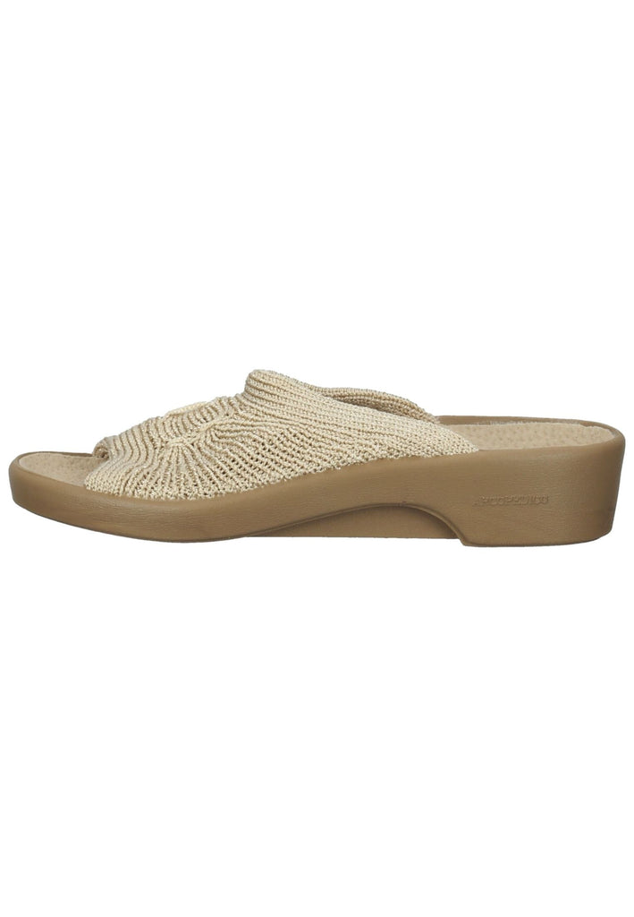 Pantoletten ARCOPEDICO Hausschuhe Textil Beige