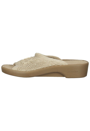 Pantoletten ARCOPEDICO Hausschuhe Textil Beige