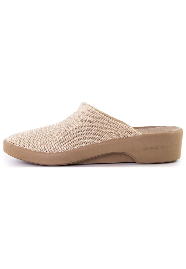 Pantoletten ARCOPEDICO Hausschuhe Textil Beige
