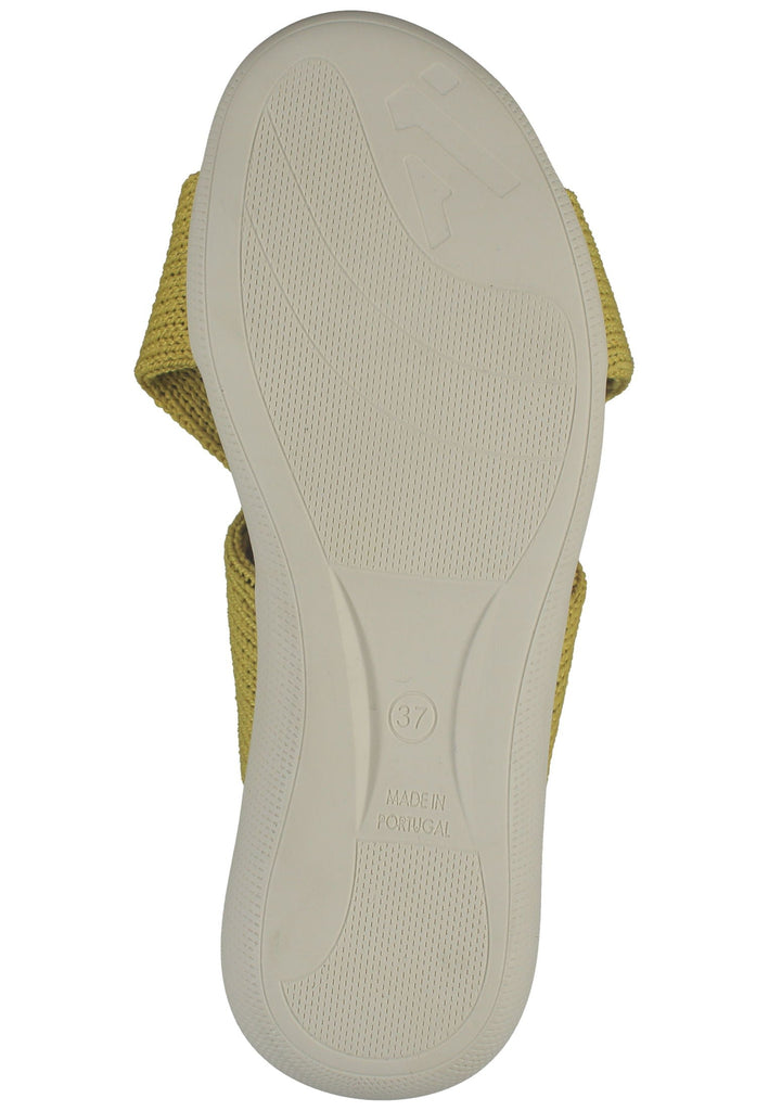 ARCOPEDICO Pantoletten Textil Senf