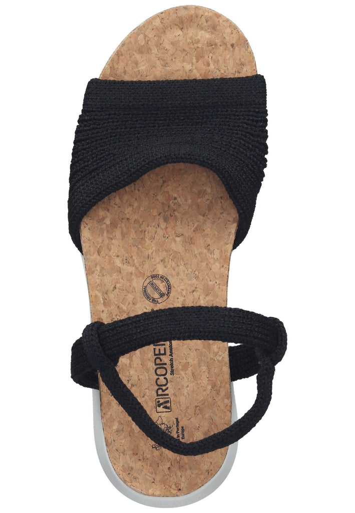 ARCOPEDICO Sandalen Textil Schwarz
