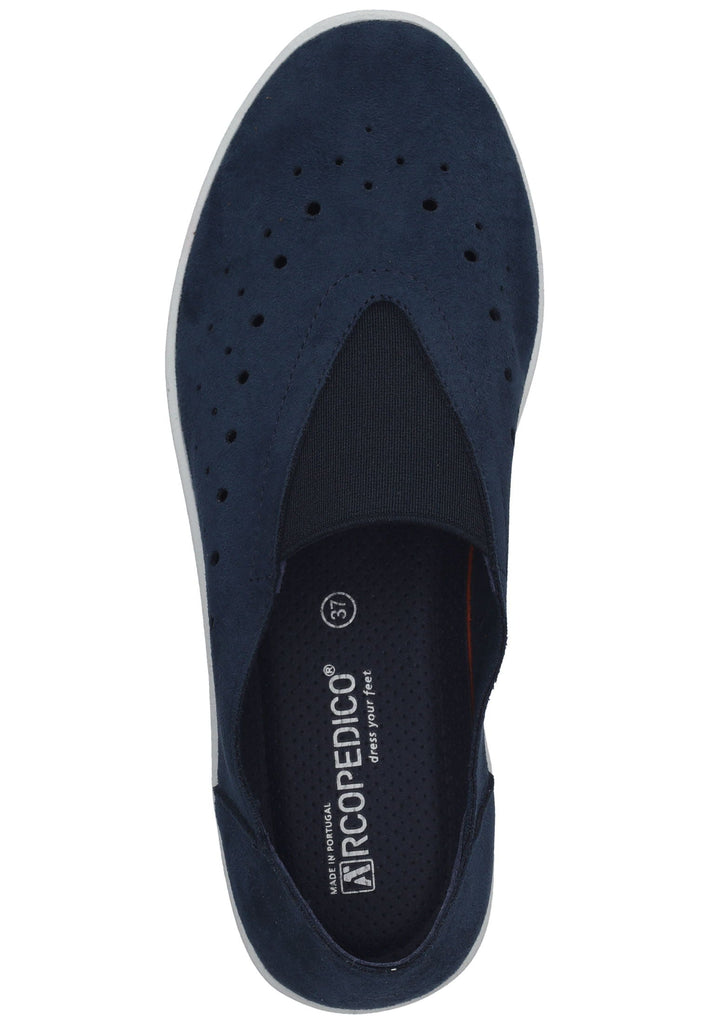 ARCOPEDICO Slipper Lederimitat Blau
