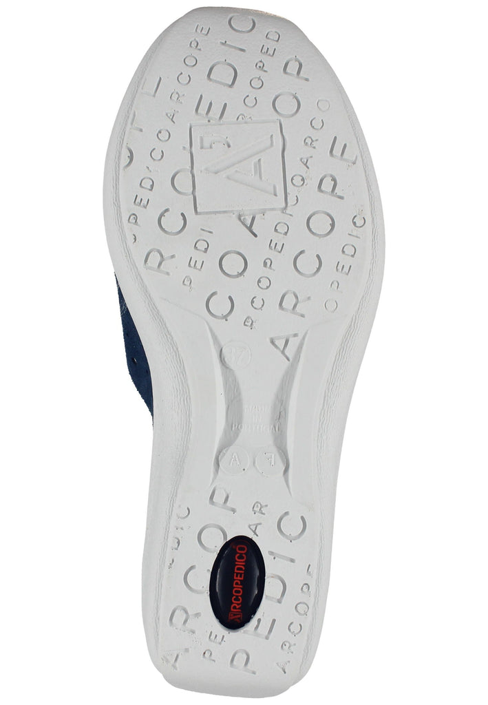 ARCOPEDICO Slipper Lederimitat Blau