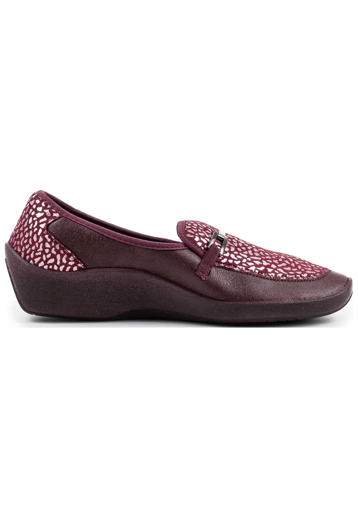 ARCOPEDICO Slipper Lederimitat Bordeaux