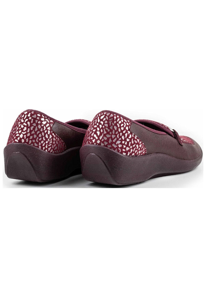 ARCOPEDICO Slipper Lederimitat Bordeaux