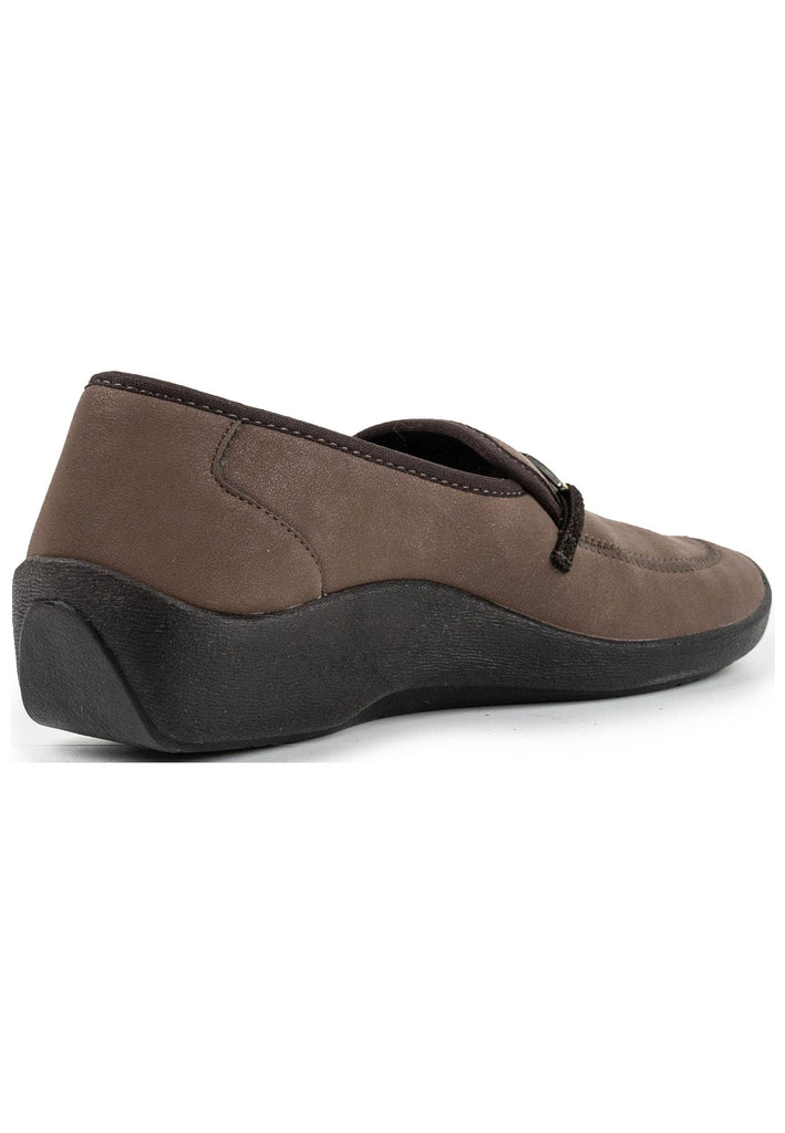 ARCOPEDICO Slipper Lederimitat Braun