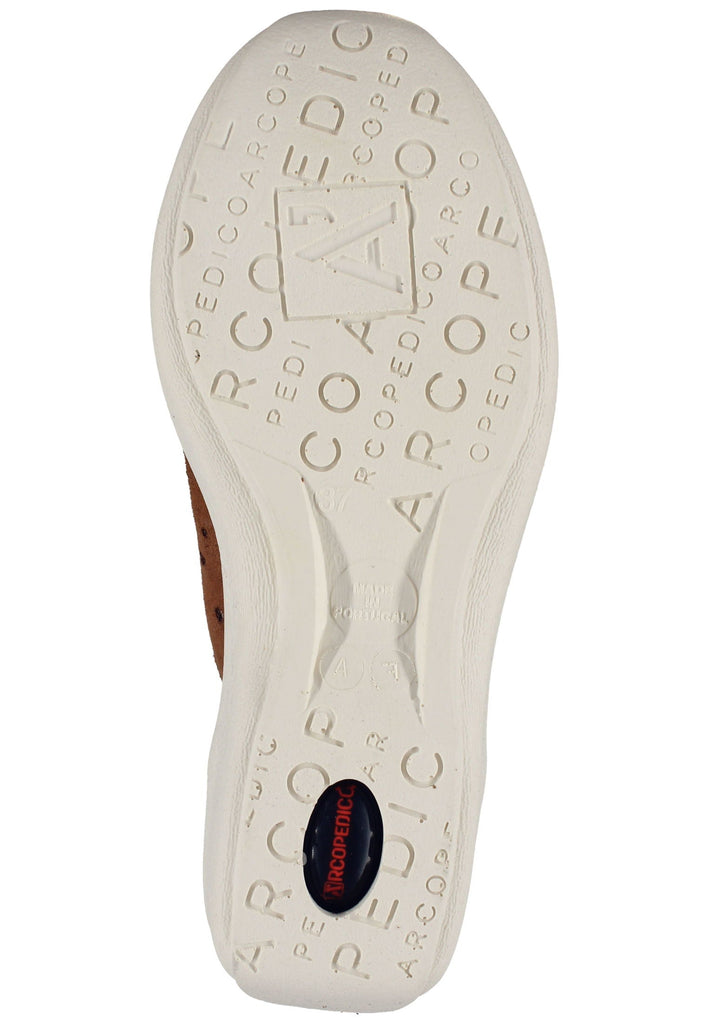 ARCOPEDICO Slipper Lederimitat Braun