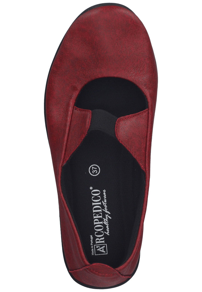 ARCOPEDICO Slipper Lederimitat Rot