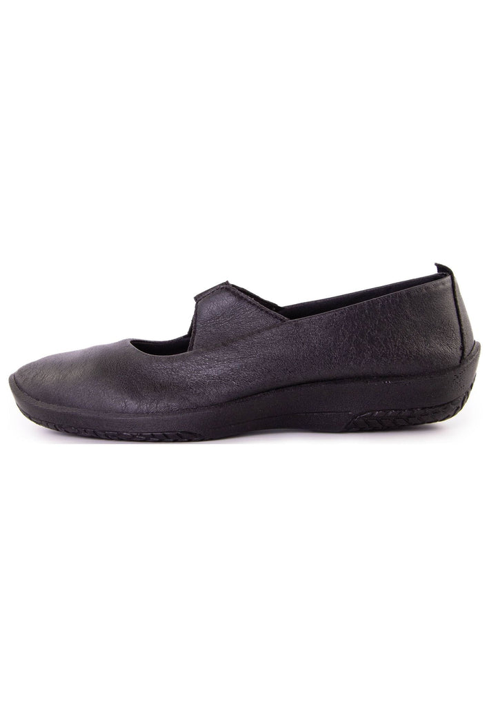 ARCOPEDICO Slipper Lederimitat Schwarz