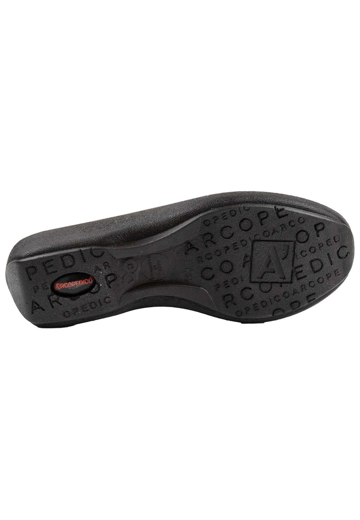 ARCOPEDICO Slipper Lederimitat Schwarz