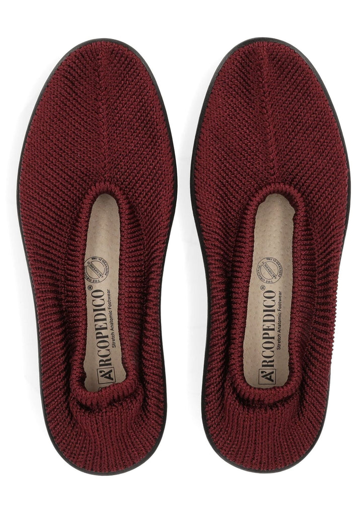 ARCOPEDICO Slipper Textil Bordeaux
