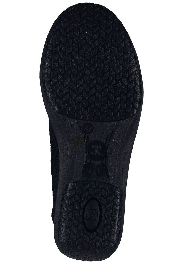 ARCOPEDICO Slipper Textil Schwarz