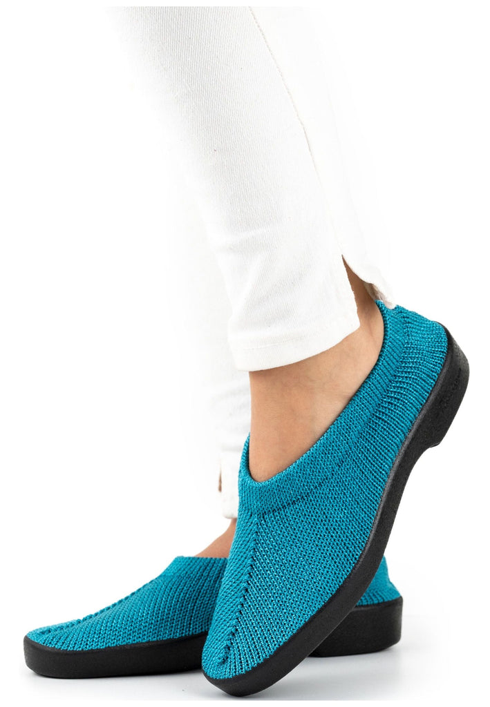 ARCOPEDICO Slipper Textil Türkis