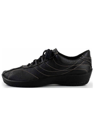ARCOPEDICO Sneaker Lederimitat Schwarz
