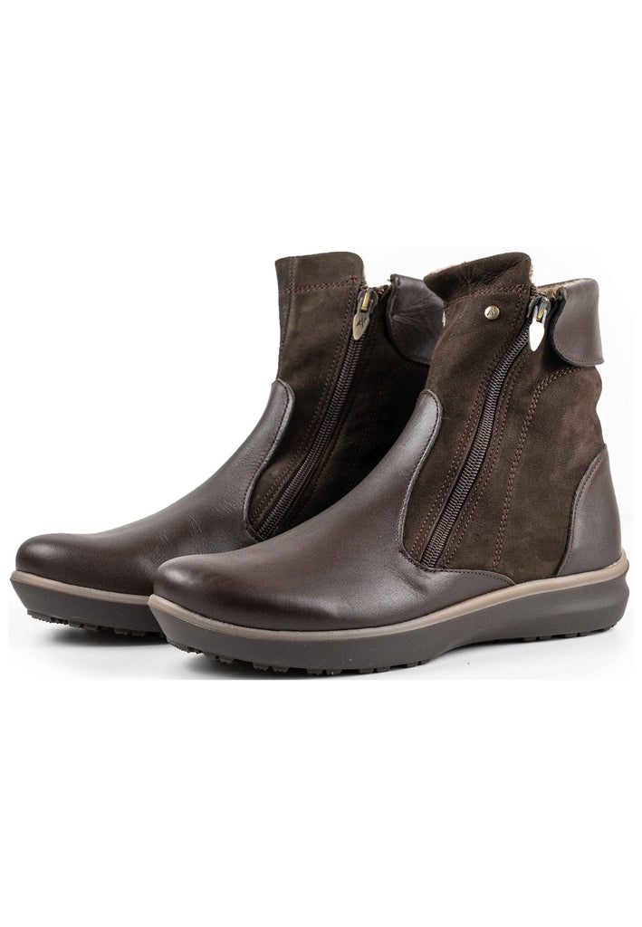 ARCOPEDICO Stiefelette Leder Chocolate Warmfutter
