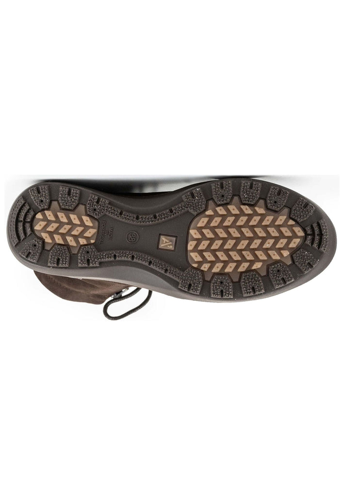 ARCOPEDICO Stiefelette Leder/Textil Chocolate Warmfutter