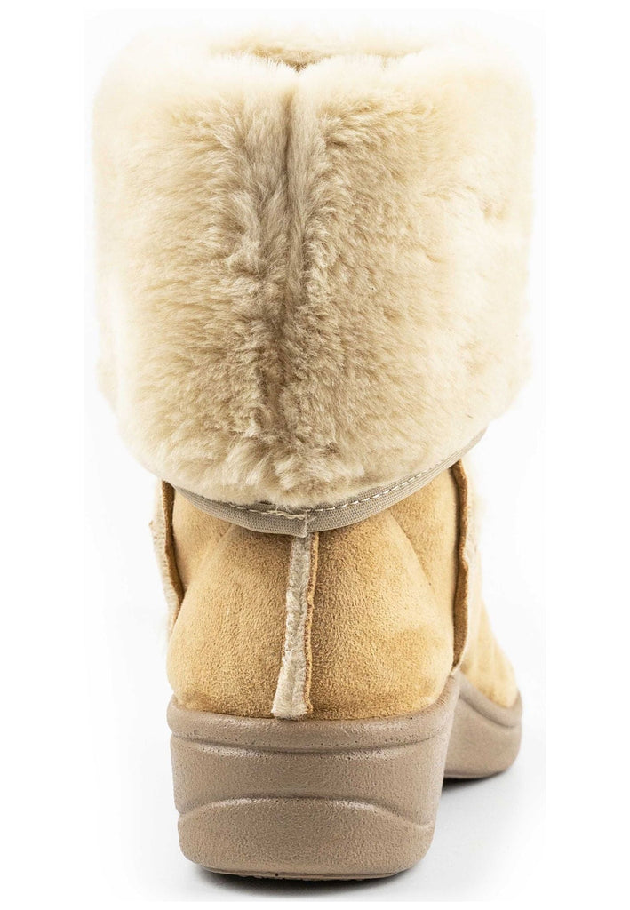 ARCOPEDICO Stiefelette Lederimitat Beige Warmfutter