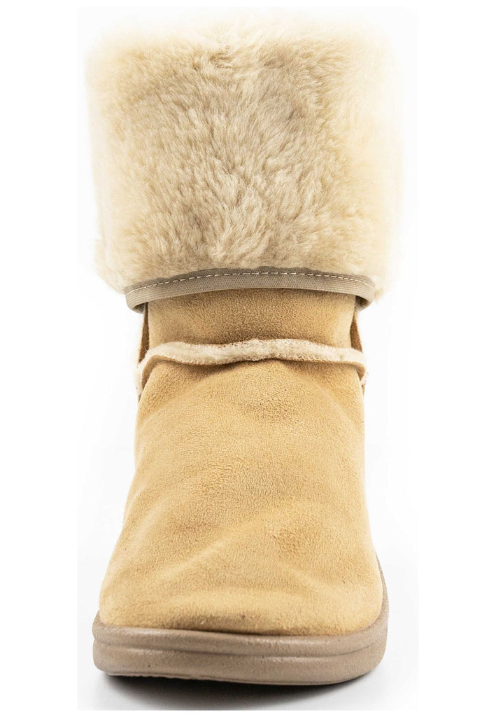 ARCOPEDICO Stiefelette Lederimitat Beige Warmfutter