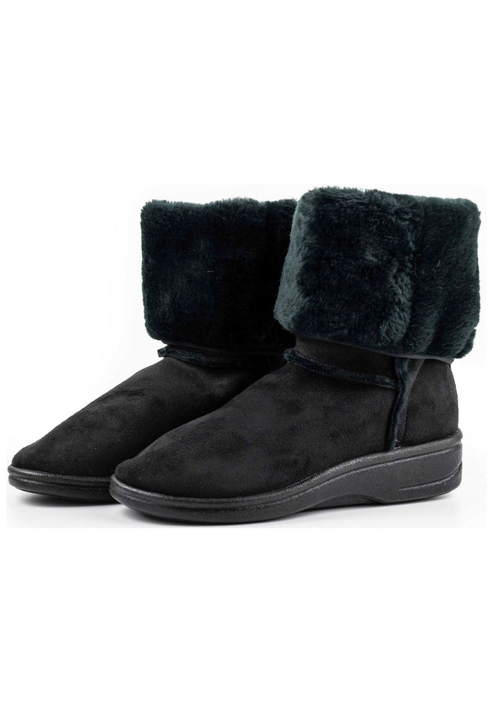 ARCOPEDICO Stiefelette Lederimitat Black Warmfutter