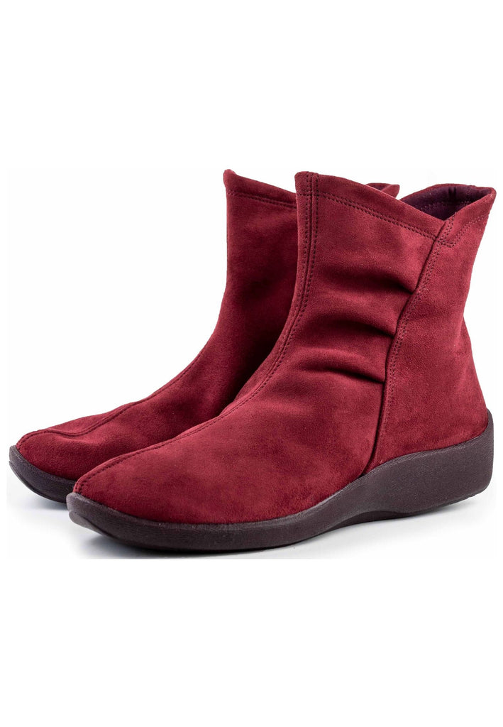 ARCOPEDICO Stiefelette Lederimitat Bordeaux