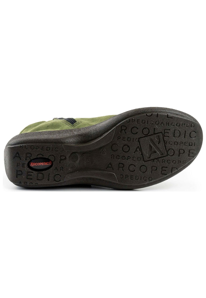 ARCOPEDICO Stiefelette Lederimitat Olive