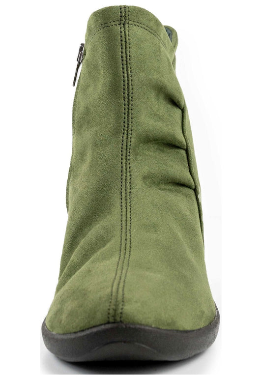 ARCOPEDICO Stiefelette Lederimitat Olive