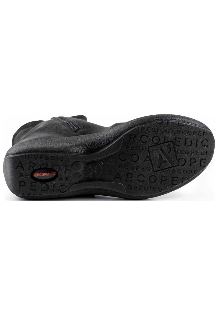 ARCOPEDICO Stiefelette Lederimitat Schwarz