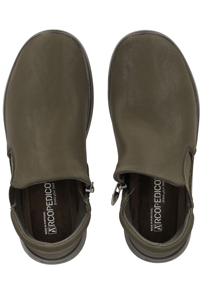 ARCOPEDICO Stiefelette Lederimitat/Textil Khaki