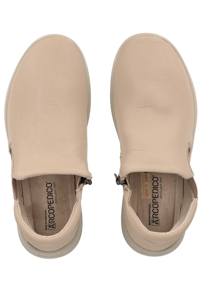 ARCOPEDICO Stiefelette Lederimitat/Textil Taupe