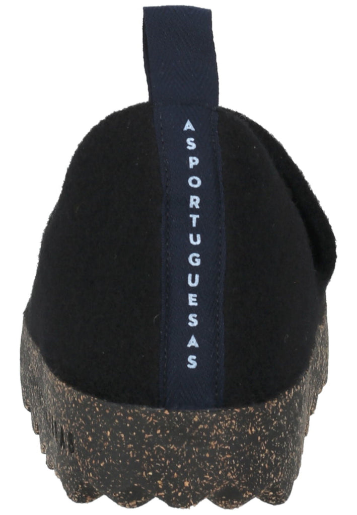 ASPORTUGUESAS Halbschuhe Filz Schwarz