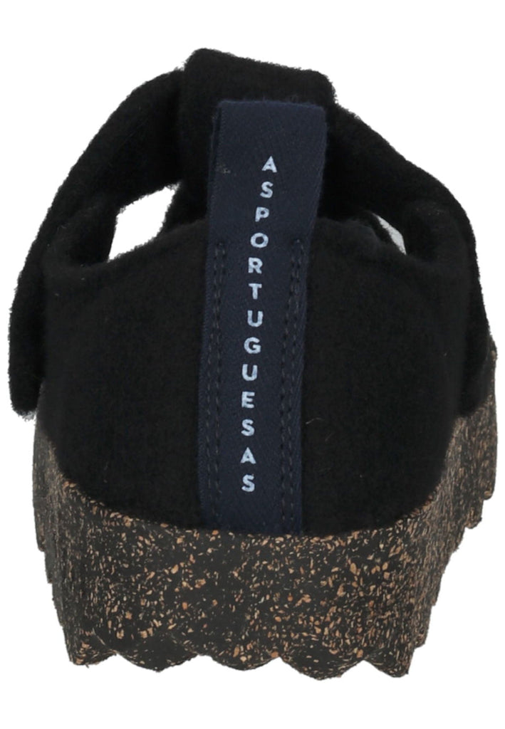 ASPORTUGUESAS Halbschuhe Filz Schwarz