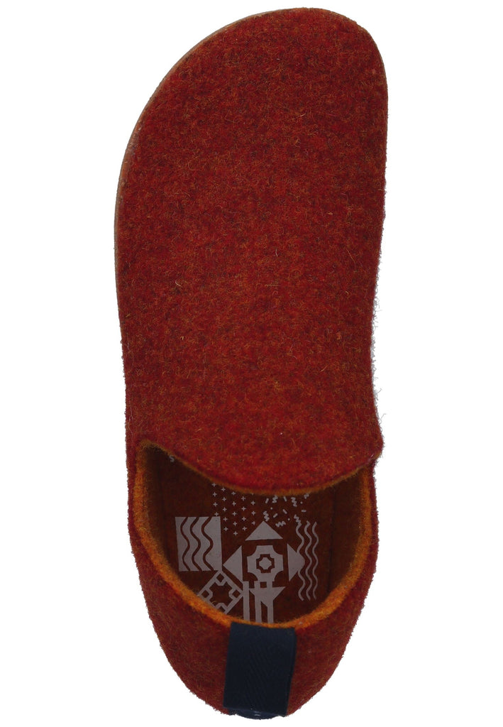 ASPORTUGUESAS Hausschuhe Fell Rot
