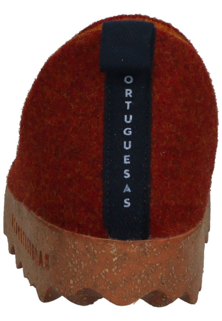 ASPORTUGUESAS Hausschuhe Fell Rot