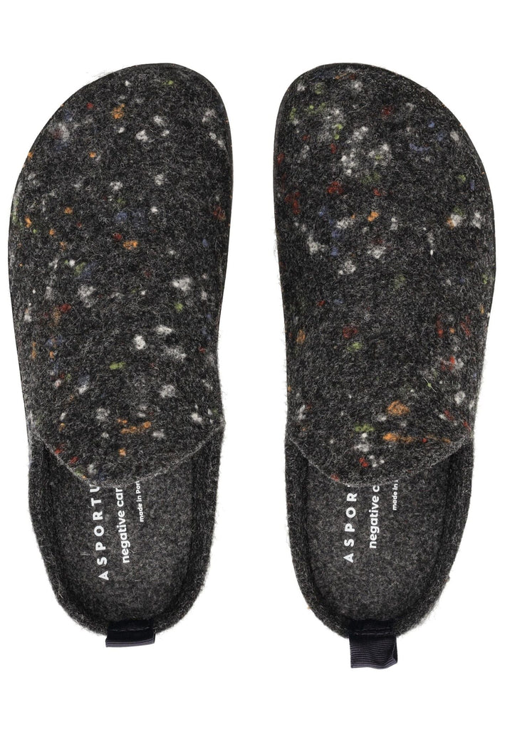 ASPORTUGUESAS Hausschuhe Filz Anthracite
