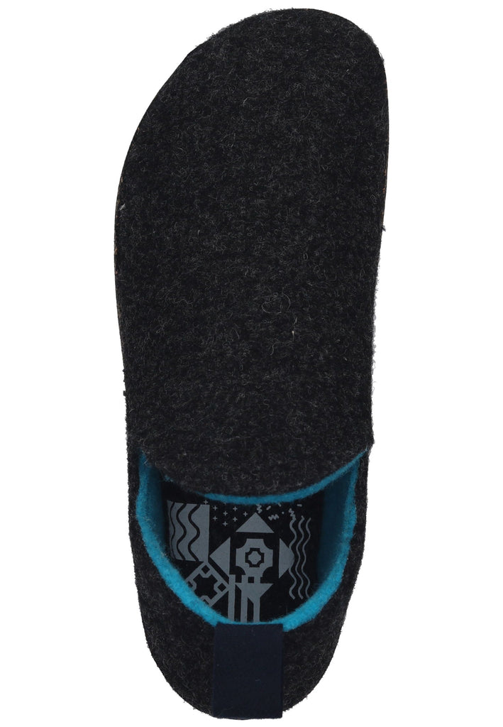 ASPORTUGUESAS Hausschuhe Filz Anthrazit