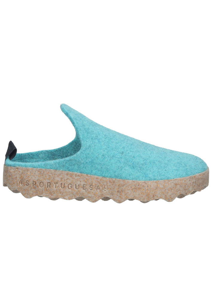 ASPORTUGUESAS Hausschuhe Filz Aqua