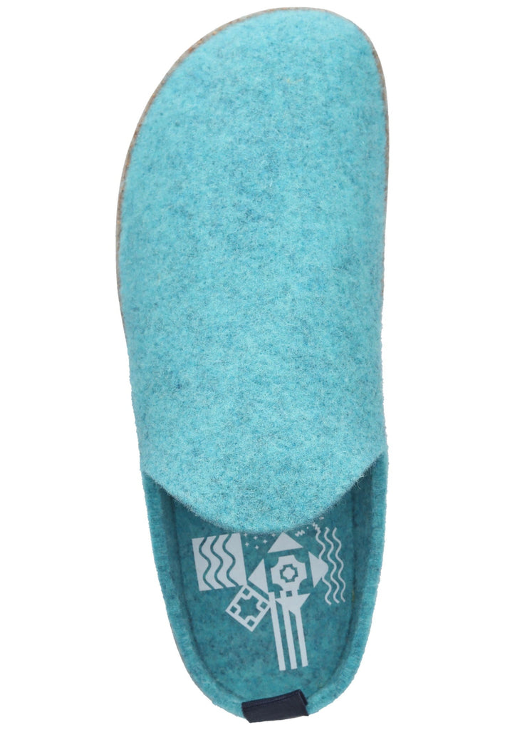 ASPORTUGUESAS Hausschuhe Filz Aqua