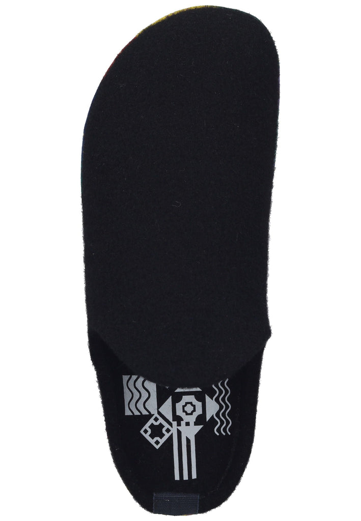 ASPORTUGUESAS Hausschuhe Filz Black Multi