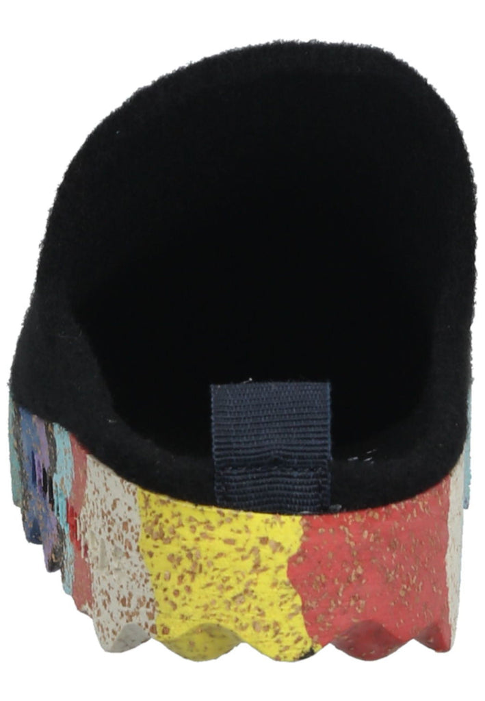 ASPORTUGUESAS Hausschuhe Filz Black Multi