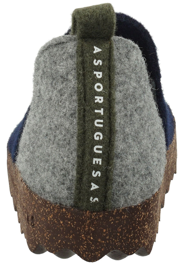 ASPORTUGUESAS Hausschuhe Filz Blau
