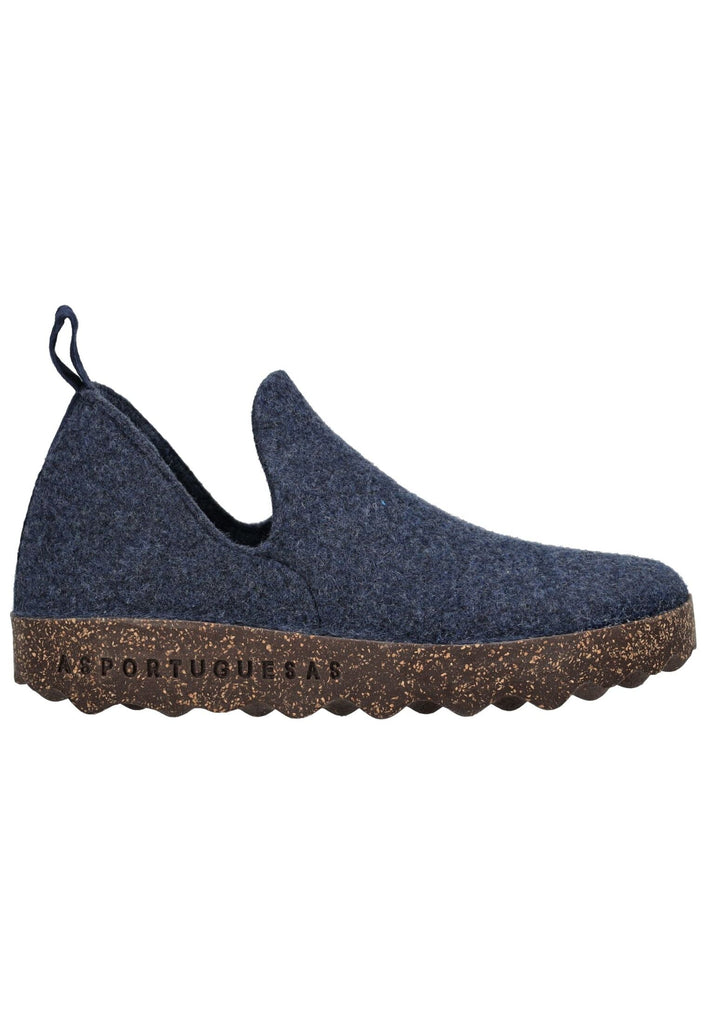 ASPORTUGUESAS Hausschuhe Filz Blau