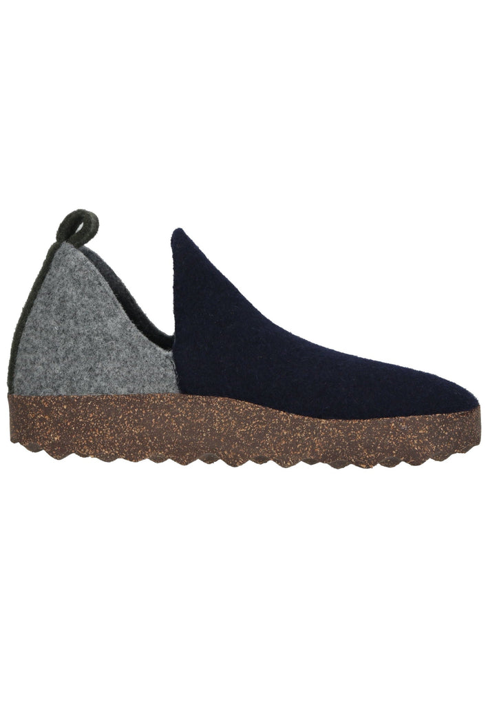 ASPORTUGUESAS Hausschuhe Filz Blau/Grau