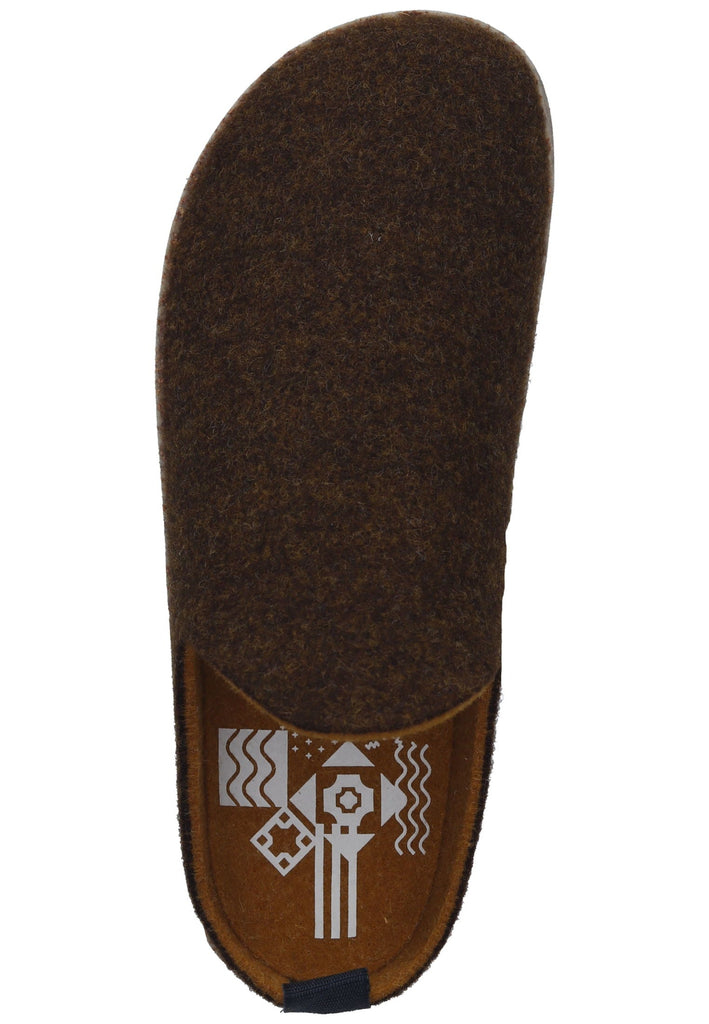 ASPORTUGUESAS Hausschuhe Filz Braun