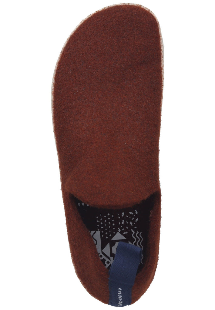 ASPORTUGUESAS Hausschuhe Filz Braun