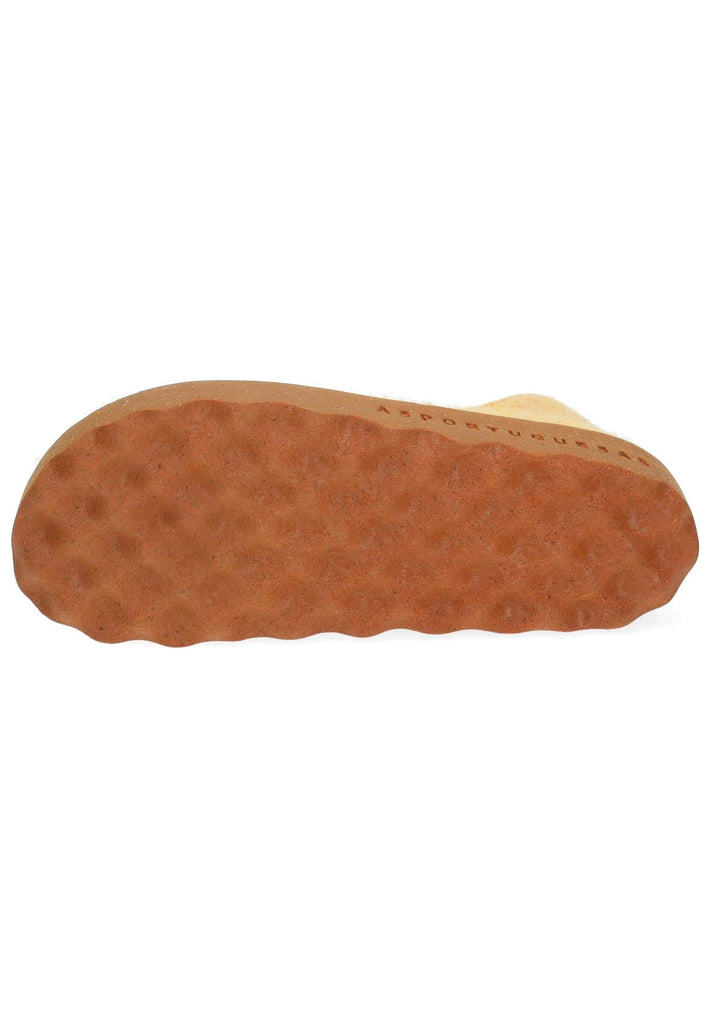 ASPORTUGUESAS Hausschuhe Filz Gelb